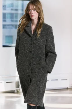 ABRIGO BOUCLÉ CON LANA MANTECO ZW COLLECTION