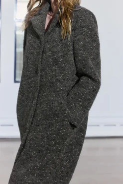 ABRIGO BOUCLÉ CON LANA MANTECO ZW COLLECTION