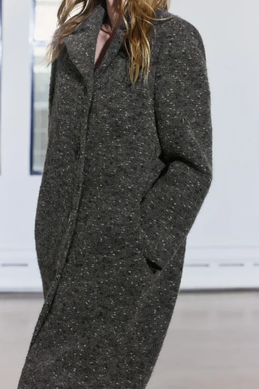 ABRIGO BOUCLÉ CON LANA MANTECO ZW COLLECTION