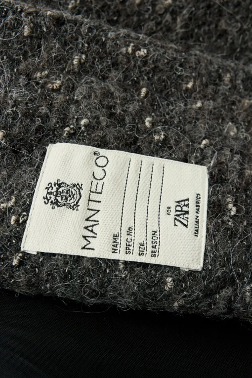 ABRIGO BOUCLÉ CON LANA MANTECO ZW COLLECTION