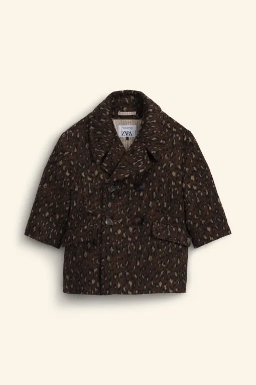 ABRIGO CON LANA ANIMAL PRINT LIMITED EDITION