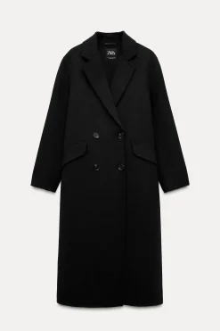 ABRIGO OVERSIZE CRUZADO CON LANA