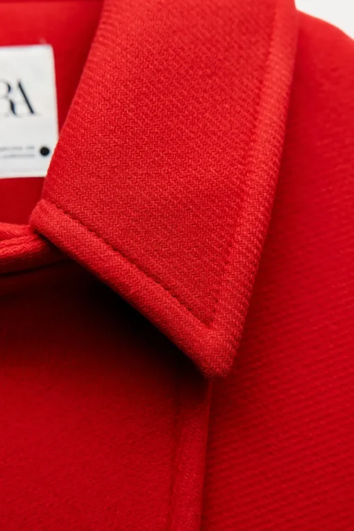 ABRIGO OVERSIZE MEZCLA LANA MANTECO ZW COLLECTION