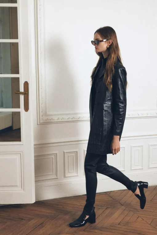 ABRIGO PIEL 100% EFECTO CRINKLE ZW COLLECTION