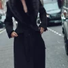 ABRIGO SOLAPA EFECTO PELO CON LANA