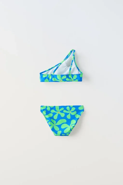 6-14 AÑOS /BIKINI ASIMÉTRICO FLORES