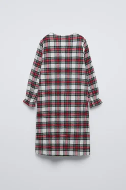 6-14 AÑOS/ CAMISÓN FRANELA CUADROS
