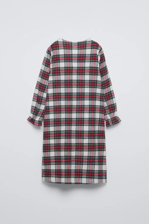 6-14 AÑOS/ CAMISÓN FRANELA CUADROS