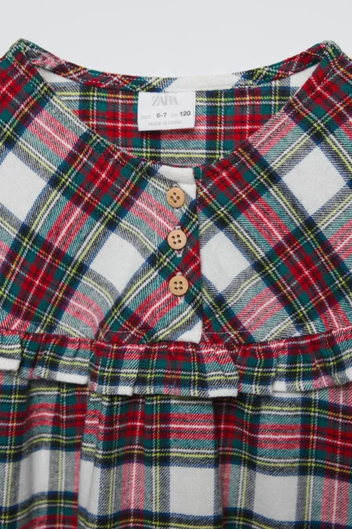 6-14 AÑOS/ CAMISÓN FRANELA CUADROS