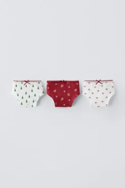 6-14 AÑOS/ PACK TRES BRAGUITAS ESTAMPADO