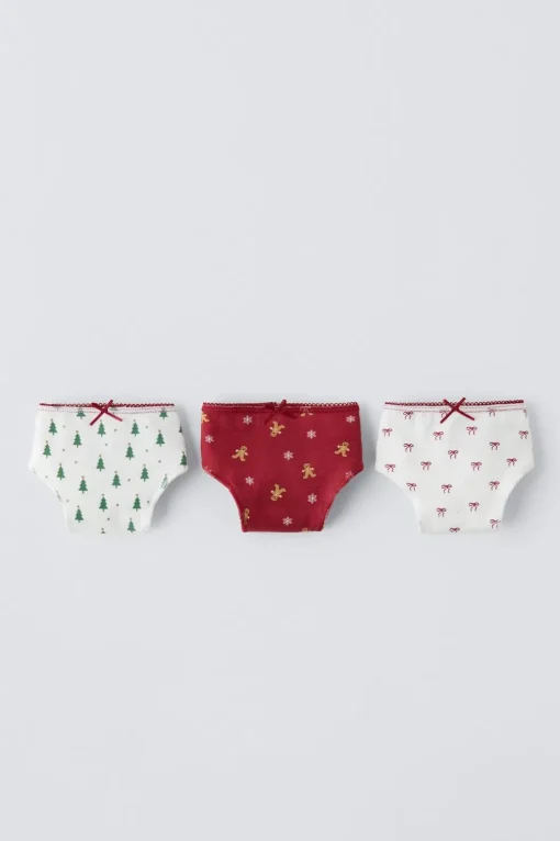6-14 AÑOS/ PACK TRES BRAGUITAS ESTAMPADO