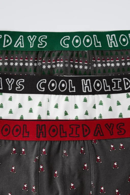6-14 AÑOS/ PACK TRES BÓXER PAPÁ NOEL Y ARBOLITOS