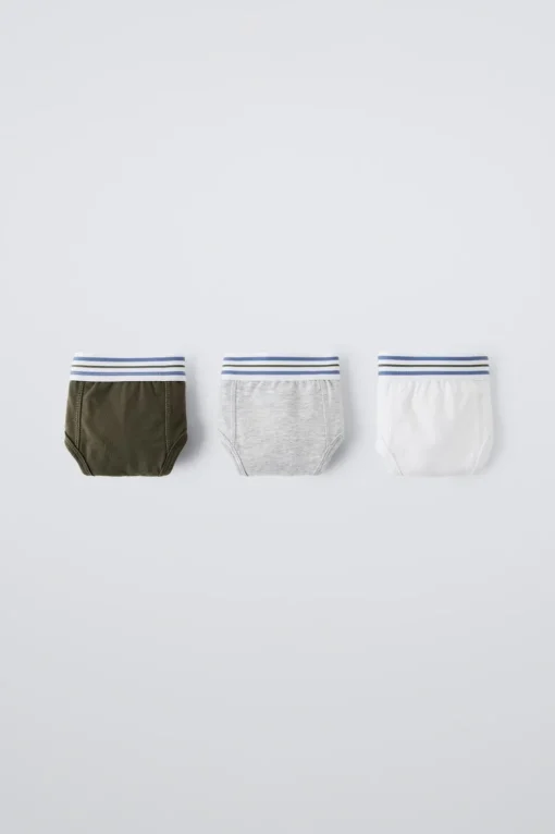 6-14 AÑOS/ PACK TRES SLIPS RAYAS