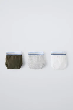 6-14 AÑOS/ PACK TRES SLIPS RAYAS