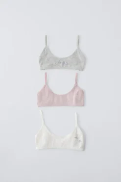 9-14 AÑOS/ PACK TRES TOPS STRASS