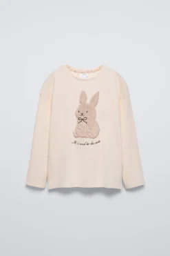 6-14 AÑOS/ PIJAMA CONEJO FLORECITAS