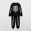 2-6 AÑOS/ PIJAMA ESQUELETO GLOW IN THE DARK