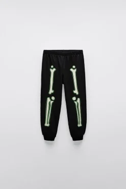 2-6 AÑOS/ PIJAMA ESQUELETO GLOW IN THE DARK