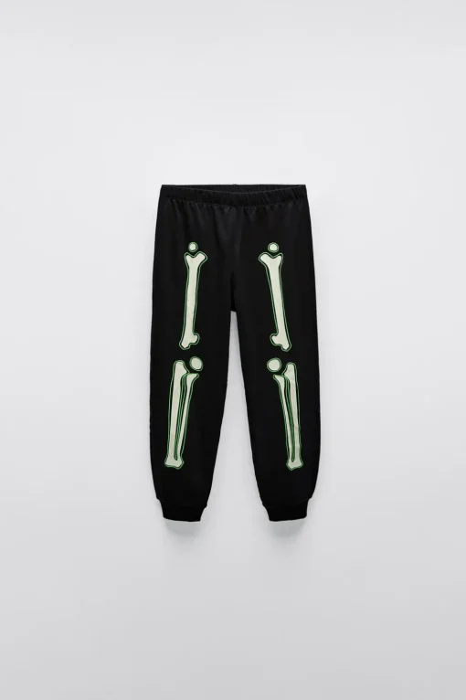 2-6 AÑOS/ PIJAMA ESQUELETO GLOW IN THE DARK