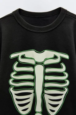 2-6 AÑOS/ PIJAMA ESQUELETO GLOW IN THE DARK