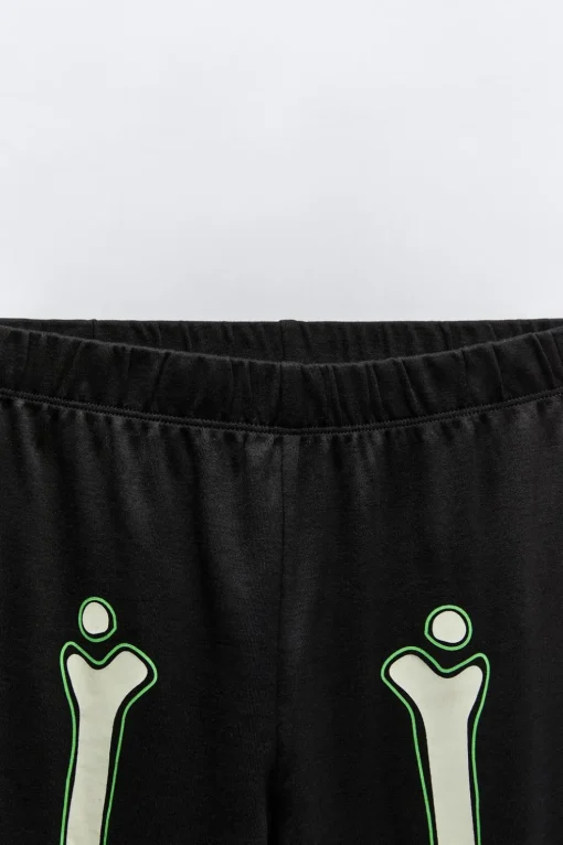 2-6 AÑOS/ PIJAMA ESQUELETO GLOW IN THE DARK