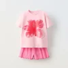 6-14 AÑOS/ PIJAMA FLOR BRILLO