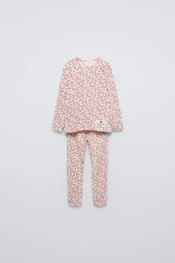 2-6 AÑOS/ PIJAMA FLORES