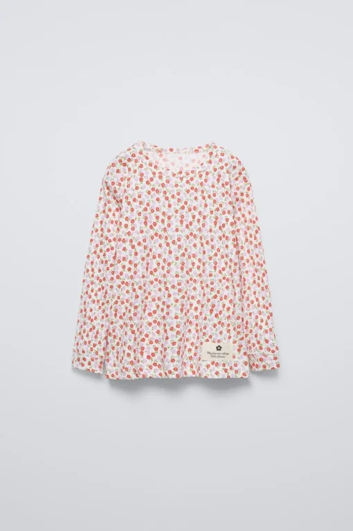 2-6 AÑOS/ PIJAMA FLORES
