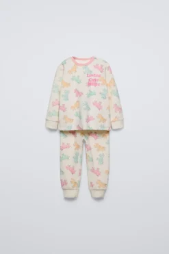 2-6 AÑOS/ PIJAMA VELOUR UNICORNIOS