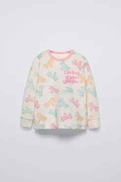 2-6 AÑOS/ PIJAMA VELOUR UNICORNIOS