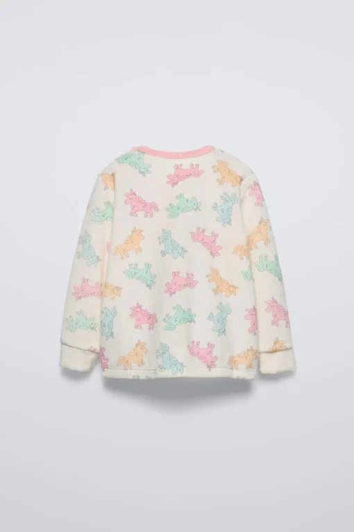 2-6 AÑOS/ PIJAMA VELOUR UNICORNIOS