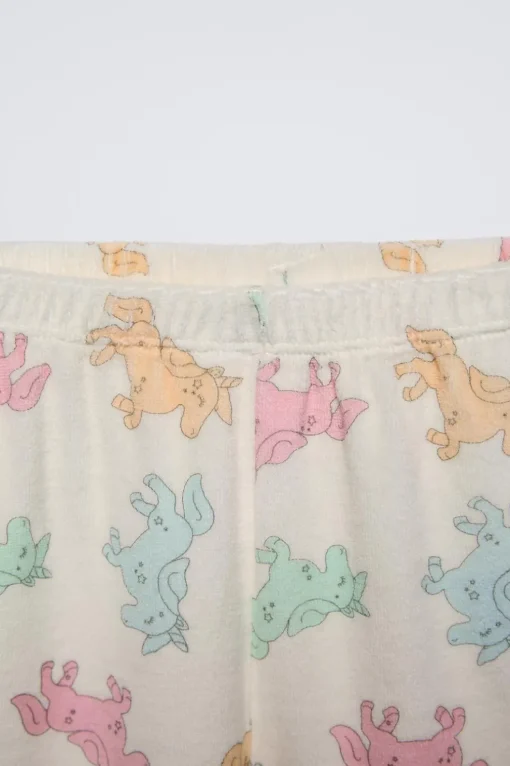 2-6 AÑOS/ PIJAMA VELOUR UNICORNIOS