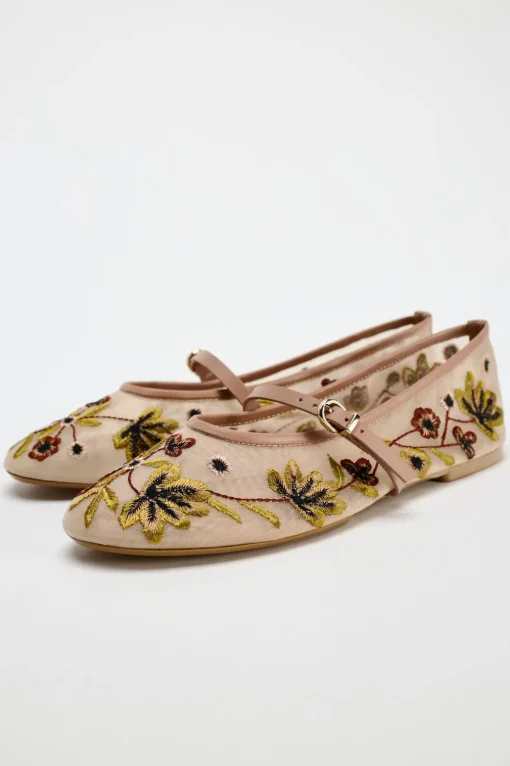 BAILARINA MESH BORDADO FLORES