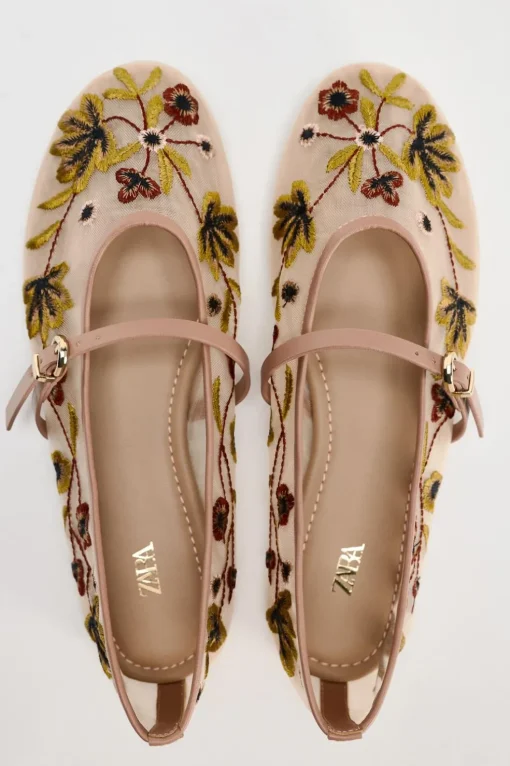 BAILARINA MESH BORDADO FLORES