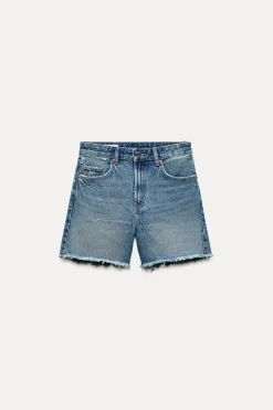 BERMUDA DENIM TRF BOYFRIEND TIRO MEDIO