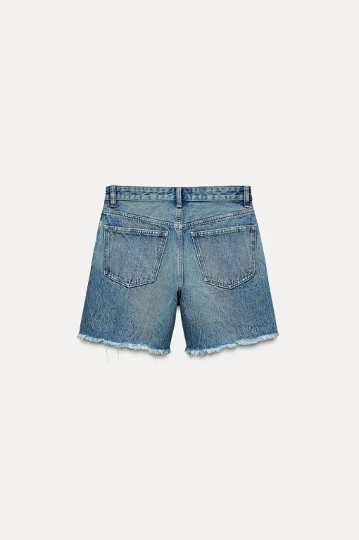 BERMUDA DENIM TRF BOYFRIEND TIRO MEDIO