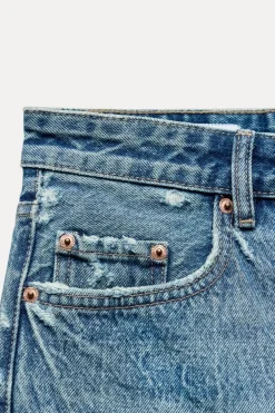 BERMUDA DENIM TRF BOYFRIEND TIRO MEDIO