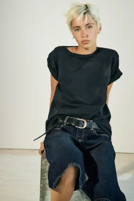 BERMUDA JORTS DENIM TRF BAGGY TIRO MEDIO
