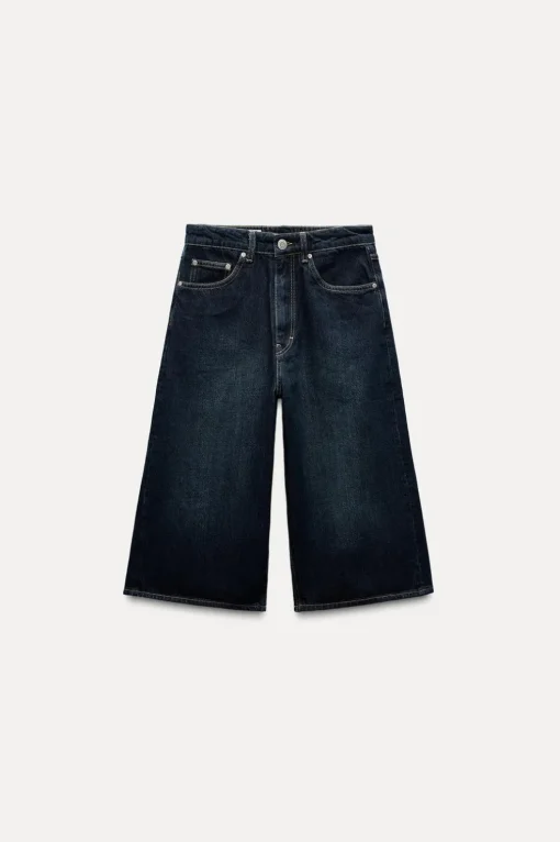 BERMUDA JORTS DENIM TRF BAGGY TIRO MEDIO