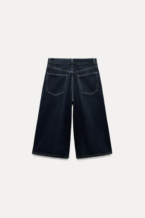BERMUDA JORTS DENIM TRF BAGGY TIRO MEDIO