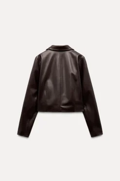 BLAZER CORTA PIEL 100% ZW COLLECTION