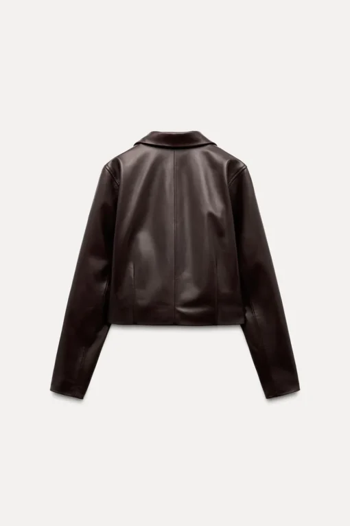 BLAZER CORTA PIEL 100% ZW COLLECTION