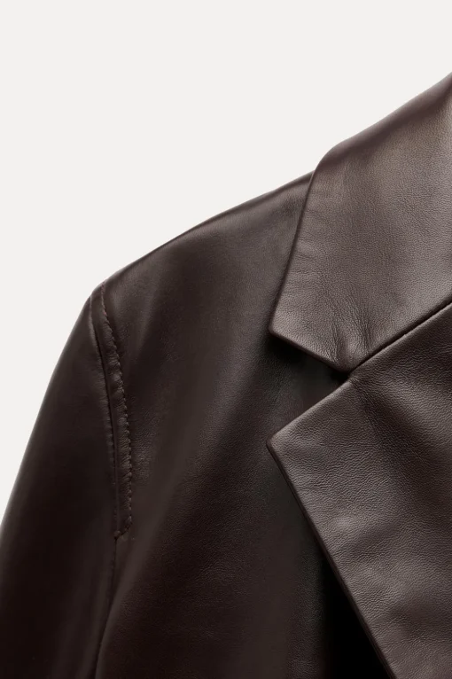 BLAZER CORTA PIEL 100% ZW COLLECTION