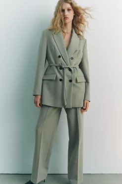 BLAZER CRUZADA CINTURÓN