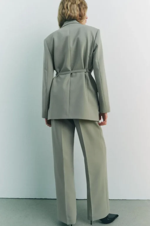 BLAZER CRUZADA CINTURÓN