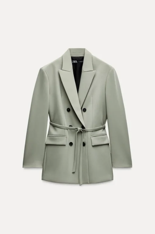 BLAZER CRUZADA CINTURÓN