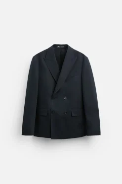 BLAZER CRUZADA TRAJE LINO - ALGODÓN