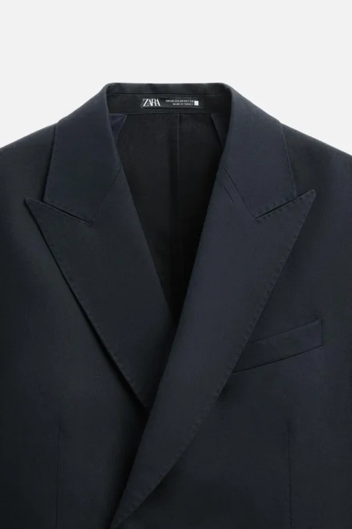 BLAZER CRUZADA TRAJE LINO - ALGODÓN