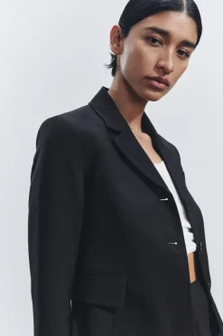 BLAZER ENTALLADA CON LANA ZW COLLECTION