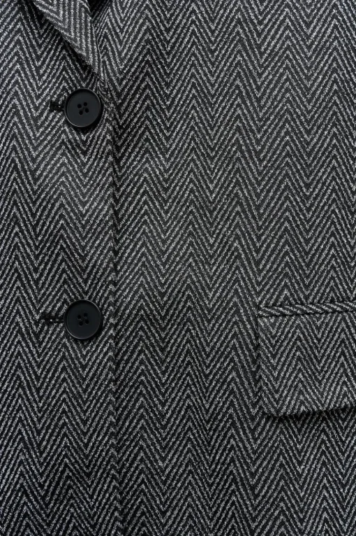 BLAZER ESPIGA COMBINADA CAPUCHA